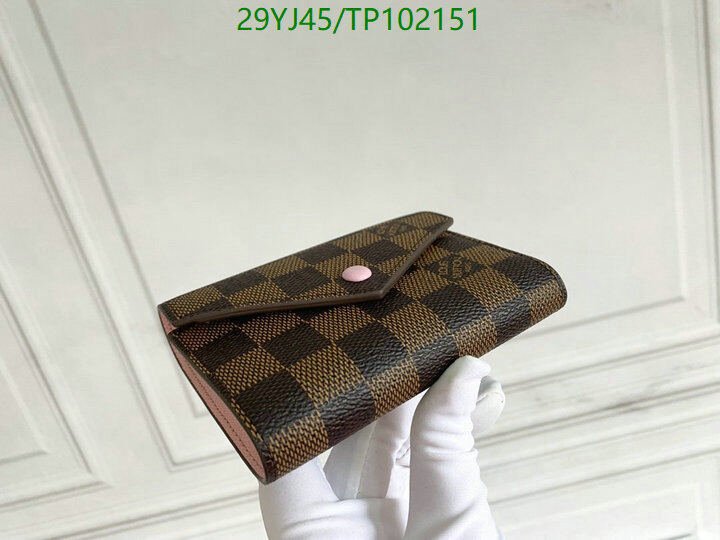 LV Bags-(4A)-Wallet-,Code: TP102151,$ 38USD