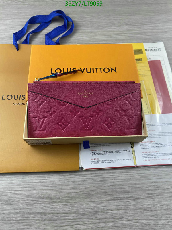 LV Bags-(4A)-Wallet-,Code: LT9059,$ 51USD