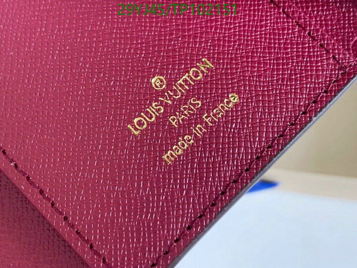 LV Bags-(4A)-Wallet-,Code: TP102151,$ 38USD