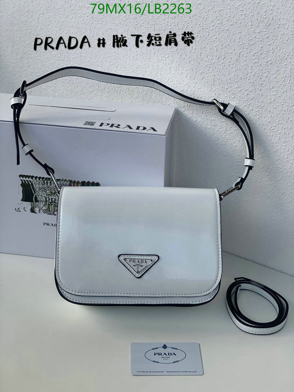 Prada Bag-(4A)-Diagonal-,Code: LB2263,$ 103USD