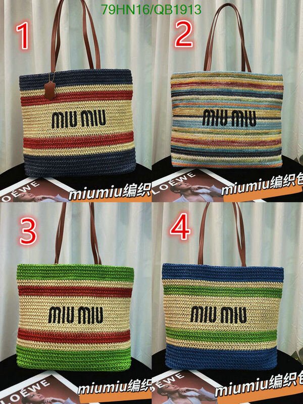 Miu Miu Bag-(4A)-Handbag- Code: QB1913 $ 103USD