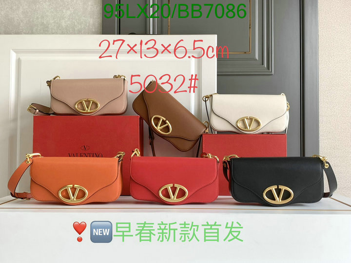 Valentino Bag-(4A)-Crossbody- Code: BB7086 $ 124USD