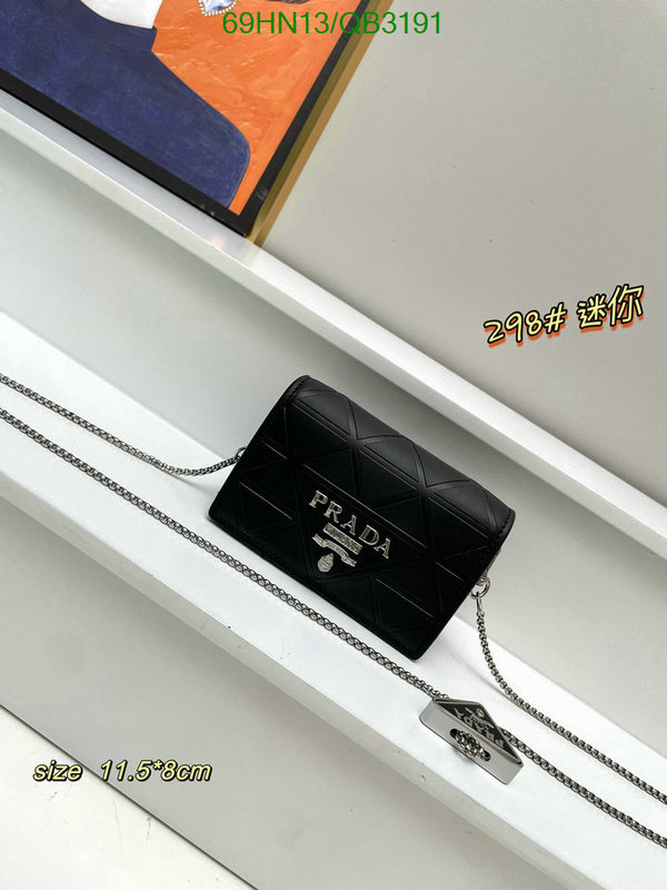 Prada Bag-(4A)-Diagonal- Code: QB3191 $ 90USD