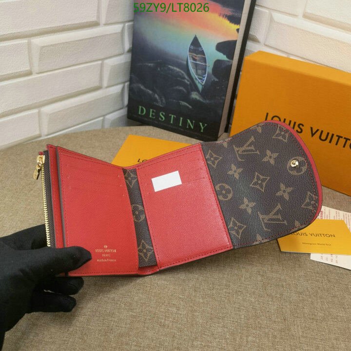 LV Bags-(4A)-Wallet-,Code: LT8026,$ 77USD