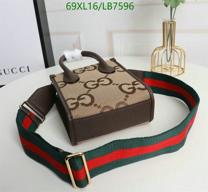 Gucci Bag-(4A)-Diagonal-,Code: LB7596,$ 90USD