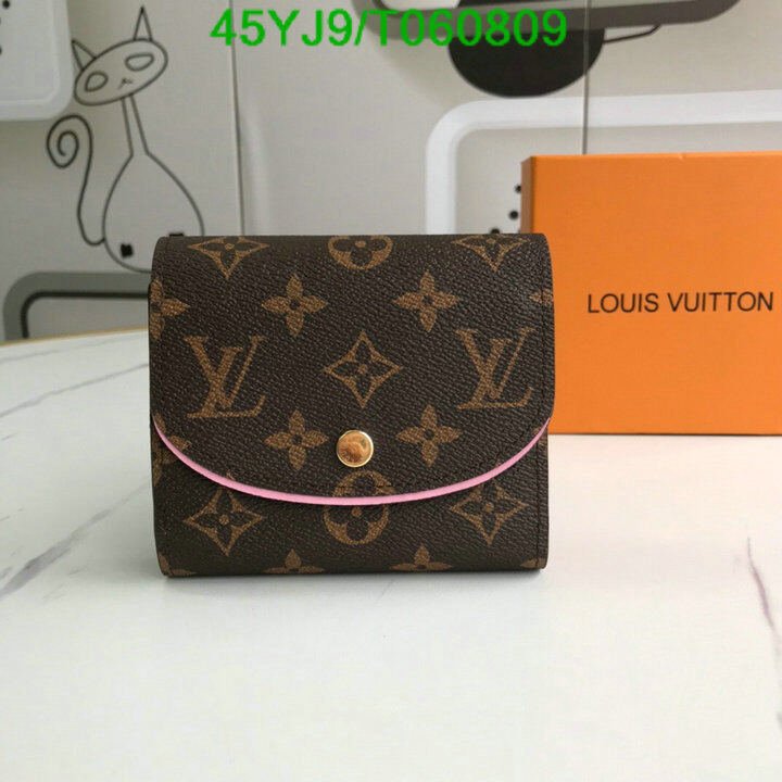 LV Bags-(4A)-Wallet-,Code: T060809,$ 59USD