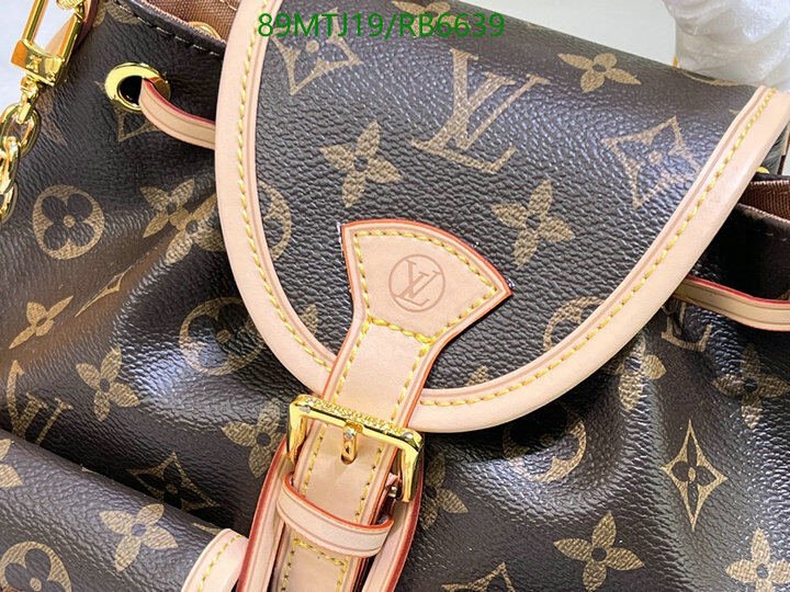 LV Bag-(4A)-Backpack- Code: RB6639 $ 116USD