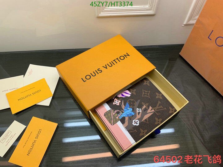 LV Bags-(4A)-Wallet-,Code: HT3374,$ 59USD